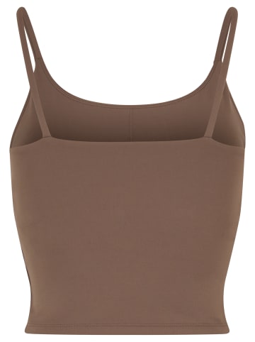 Urban Classics Urban Classics Ladies Sports Top adjustable Ladies Sports Top adjustable in mocca brown