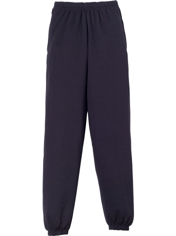 Fruit of the Loom Sweat Unisex-Freizeithose, lang mit Bündchen in schwarz