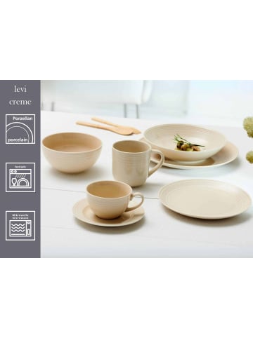 Ritzenhoff & Breker 6er Set Suppenteller Levi ø 22 cm in Beige