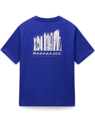 Napapijri T-Shirt "S-Guide Ss" in Blau