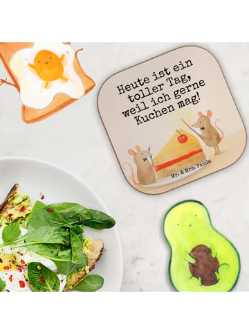Mr. & Mrs. Panda Coaster Mäuse Kuchen Design mit Spruch in Weiß