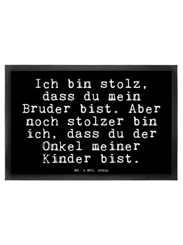 Mr. & Mrs. Panda Fußmatte Ich bin stolz, dass... mit Spruch in Schwarz