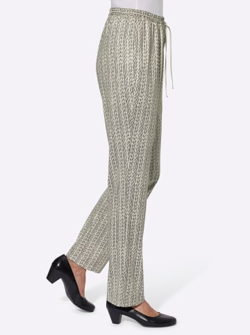 WITT WEIDEN Jerseyhose in sand-gestreift