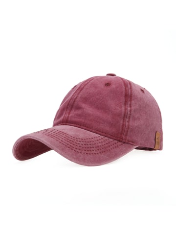 mh michael heinen Unisex Baseballcap in burgundy