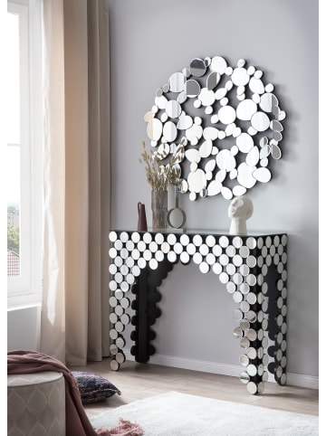 SalesFever Konsolentisch 110x90 cm modern aus MDF und Glas in Verspiegelt