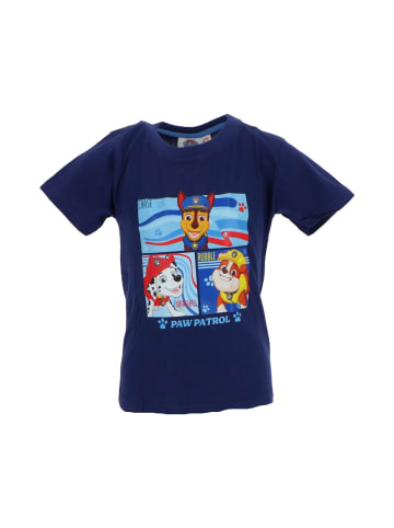 Paw Patrol Paw Patrol Kinder T-Shirt mit Aufdruck aus Baumwolle kurzarm in Dunkelblau