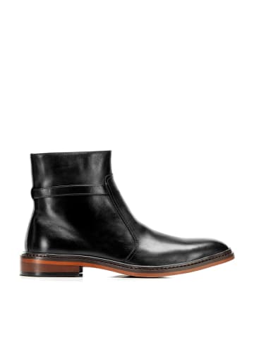 Wittchen Herrenstiefel aus Naturleder mit flachem Absatz in Schwarz