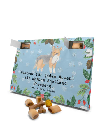 Mr. & Mrs. Panda Hund Adventskalender Shetland Sheepdog Moment m... in Eisblau
