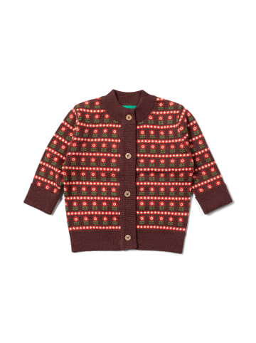 Little Green Radicals Organic Knitted Cardigan in Brown