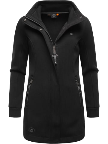 ragwear Sweatjacke Letrice Bonded in Black