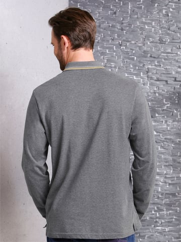 Sieh an! Poloshirt in grau-meliert