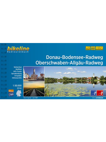 Esterbauer Donau-Bodensee-Weg, Oberschwaben-Allgäu Weg | 1:50.000, 521 km,...