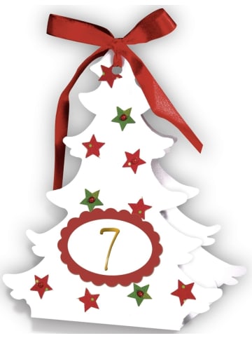Buntpapierfabrik Ludwig Bähr Adventskalender-Set Geschenkboxen blanko Bäumchen 11,5x13,5x5,5cm