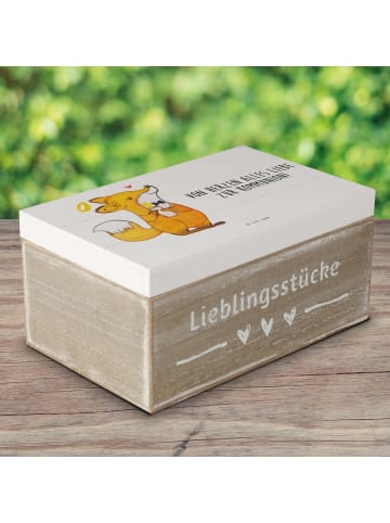 Mr. & Mrs. Panda Erinnerungsbox Fuchs Kommunion mit Spruch in Weiß