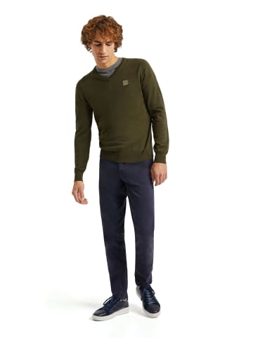 Polo Club Pullover in Dunkelolive