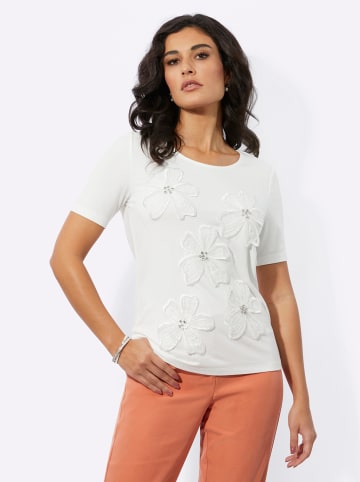 creation L Kurzarmshirt in ecru