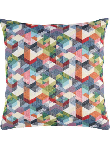 Sander Jacquard, Baumwollmischung, Gewebt Kissenhülle Cubes in bunt
