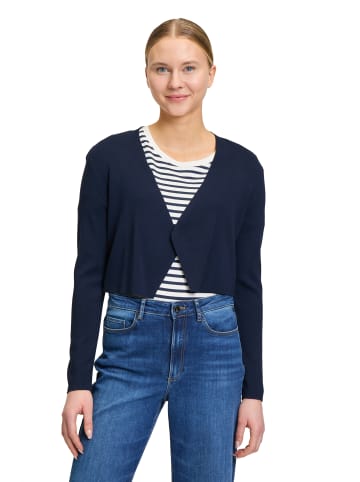 BETTY & CO Feinstrickjacke ohne Verschluss in Dunkelblau