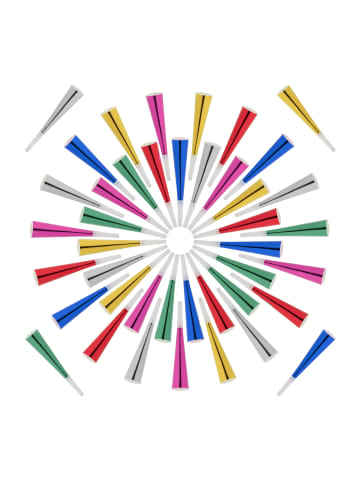 relaxdays 114 x Partytröten in Bunt