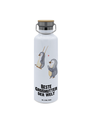 Mr. & Mrs. Panda Trinkflasche Pinguin Beste Großmutter der Welt ... in Weiß