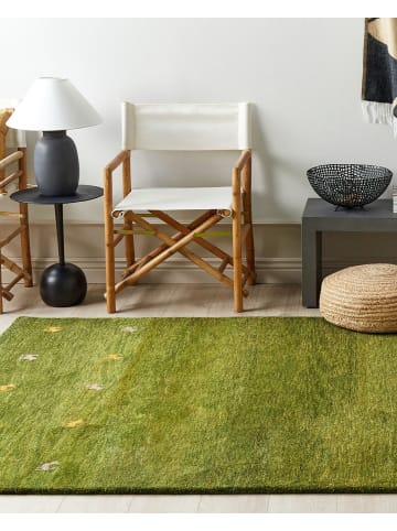 Beliani Kurzflor YULAFI in Grün/Gelb/Beige - (W) 160 x (L) 230 cm