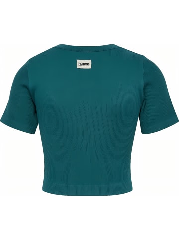Hummel Sportshirt "Pulse Seamless Rib W T-Shirt S/S" in Grün