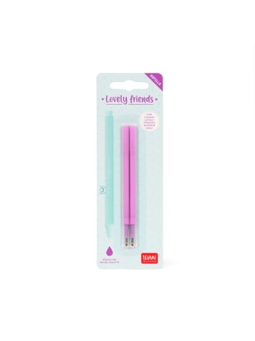 LEGAMI Legami Gelstift 2 Ersatzpatronen - LOVELY FRIENDS REFILL SET - PURPLE