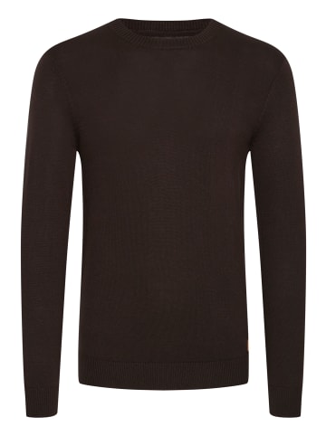 BLEND Strickpullover BHLars 20703347ME Strickpulli mit aufgestickten Ellenbogenpatches in Schwarz