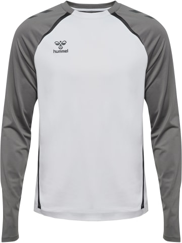 Hummel Sweatshirt Daumenlöcher Hmllead Erwachsene in WHITE/STEEL GRAY