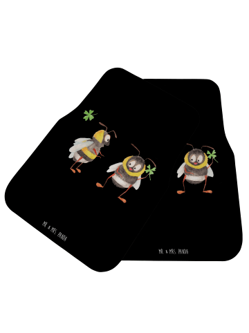 Mr. & Mrs. Panda Automatte Hummeln Kleeblatt ohne Spruch in Schwarz