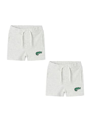 name it Shorts 2er-Set Relaxed Fit Baumwolle Hose in Grau
