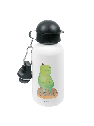 Mr. & Mrs. Panda Kindertrinkflasche Schildkröte Pause ohne Spruch in Weiß