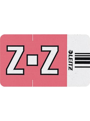 Leitz Orgacolor Buchstabensignal Z Packung mit 250 Stück rosa