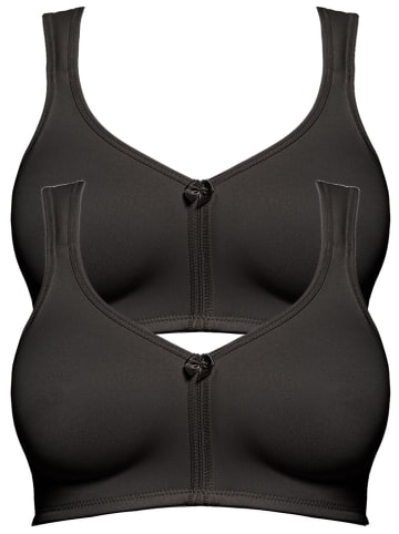 SUSA 2er Pack Prothesen BH Care in Schwarz Schwarz