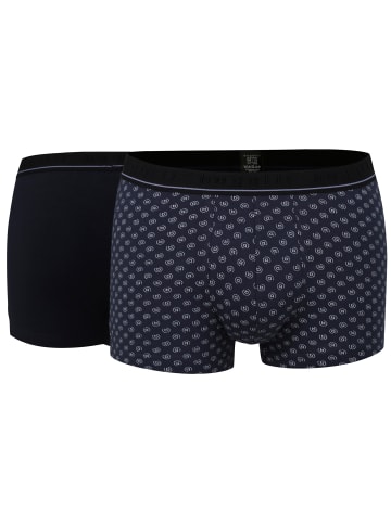 Bugatti Baumwolle, Single-Jersey Pants 2er-Pack in marine