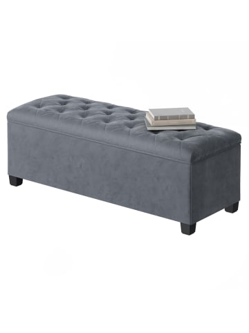 SONGMICS Sitzbank Melisa in Grau - (B)110 x (H)40 x (T)40 cm