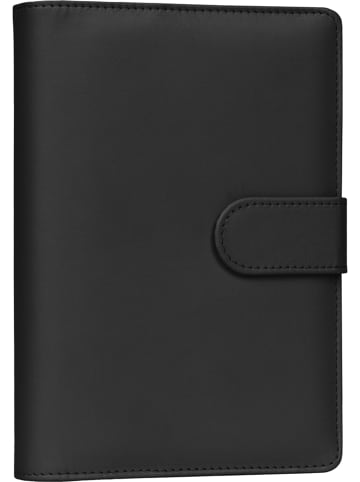 NOTIQUE Kalender 2027 Wochenplaner mit 6 Ringen in Schwarz - 12,5 x 19 cm