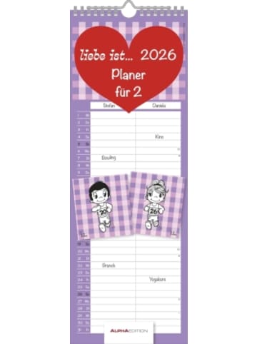TeNeues Calendars & Stationery Kalender - Alpha Edition - Liebe ist... Planer für Zwei 2026 - Partnerkale
