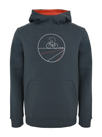 elkline Hoodie Fiets in bluegrey