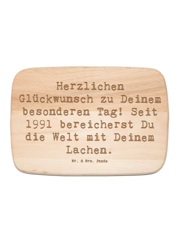 Mr. & Mrs. Panda Schneidebrett Holz Spruch 1991 Geburtstag mit S... in Transparent