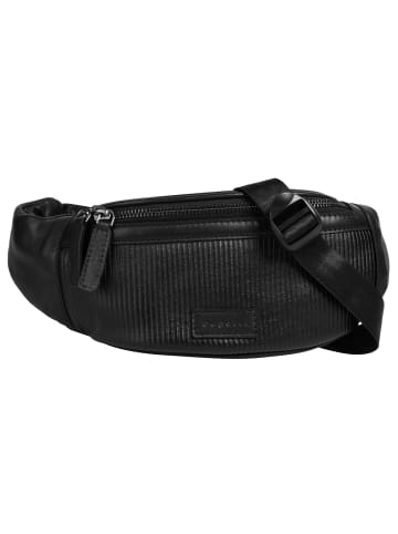 Bugatti Gürteltasche JOEL echt Leder in schwarz