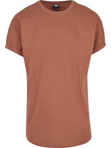 Urban Classics Urban Classics Herren Long Shaped Turnup Tee in terracotta