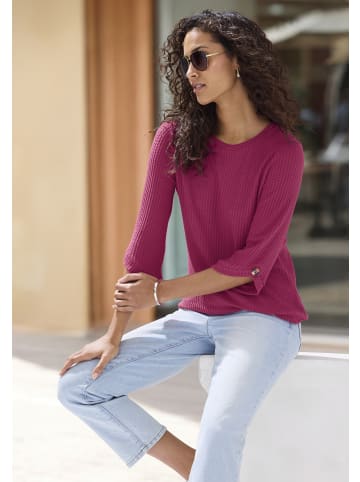 LASCANA 3/4-Arm-Shirt in beere