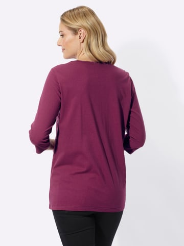 Sieh an! Longshirt in malve-fuchsia