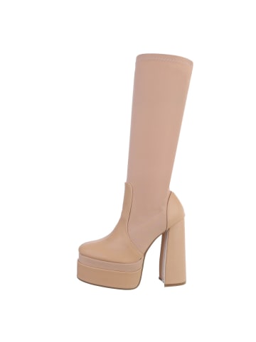 Ital-Design Stiefel in Beige