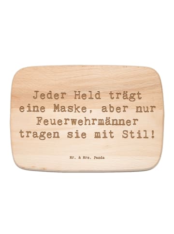 Mr. & Mrs. Panda Küchenbrett Spruch Stilvolle Feuerwehrmann mit ... in Transparent