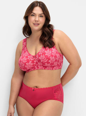 sheego Entlastungs-BH in weiß + orchidee