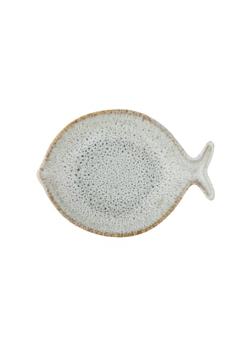 Bloomingville Fleur Servierplatte aus Steingut in natur