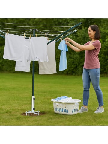 relaxdays Rasendorn in Silber - (B)30 x (H)27 x (T)25 cm