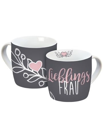 Geda Labels Tasse Lieblingsfrau in Grau - 300 ml